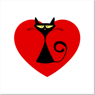 Lovers Cat Posters and Art